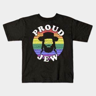 Retro LGBT Proud Jew Jewish Kids T-Shirt